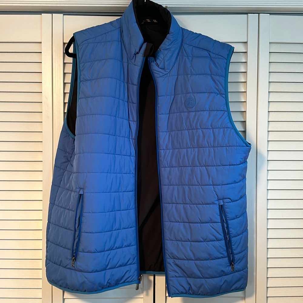 Brooks Brothers Light Blue Quilted Puffer Vest